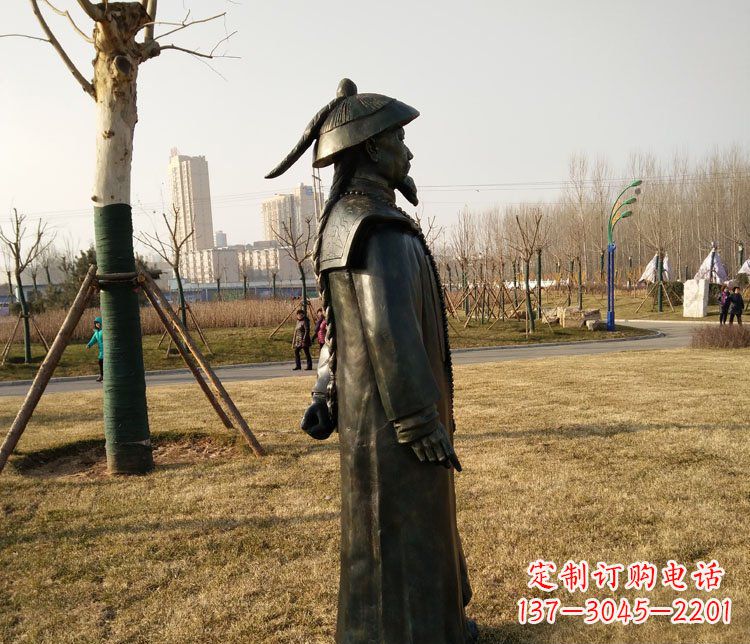 云南爱国人物林则徐铜雕