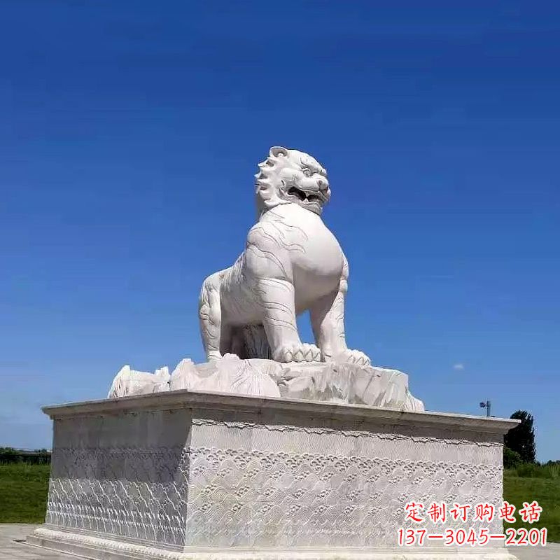 云南白虎魅力古老神兽雕塑摆件