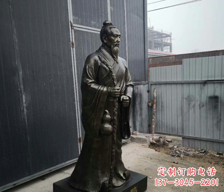 云南扁鹊人物古代名医铜雕摆件