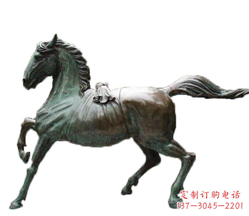 云南别墅动物飞马铜雕摆件