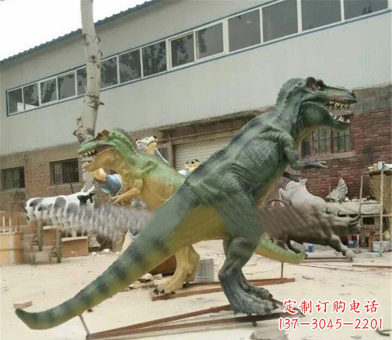 云南玻璃钢仿真恐龙公园动物雕塑