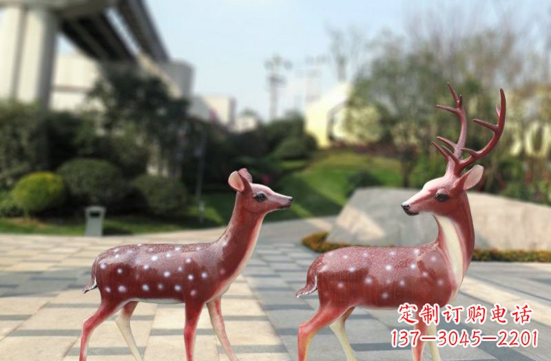 云南玻璃钢仿真梅花鹿
