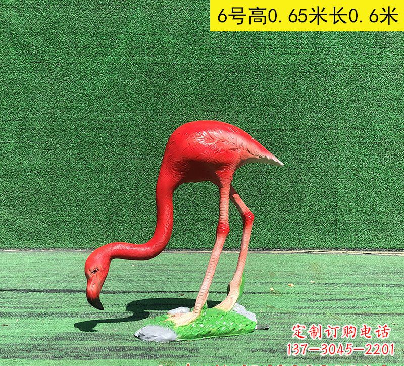 云南玻璃钢火烈鸟雕塑222