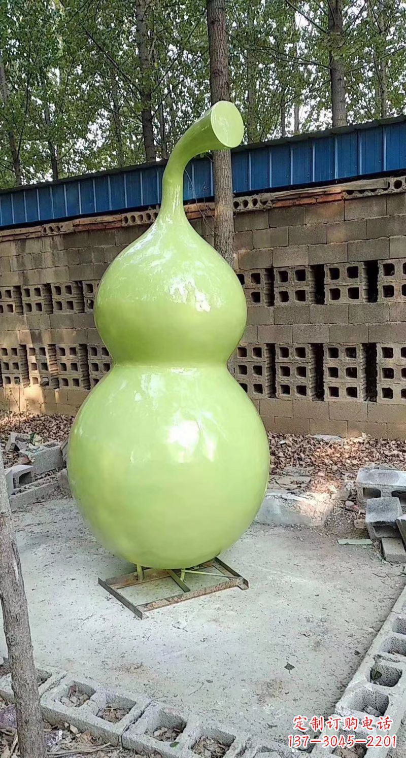 云南玻璃钢烤漆园林葫芦雕塑