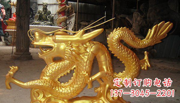 云南玻璃钢龙仿铜动物雕塑艺术与美的完美结合