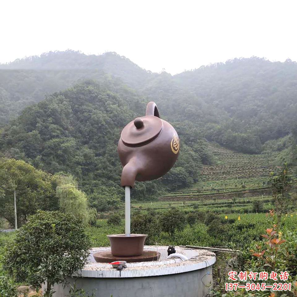 云南玻璃钢天壶喷泉精致而神奇的雕塑