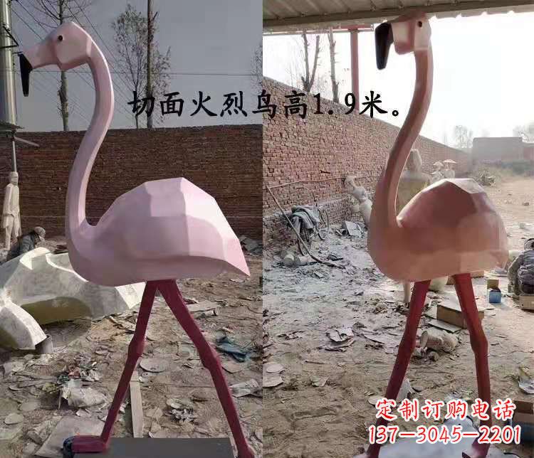 云南玻璃钢仙鹤雕塑公园园林景观动物摆件