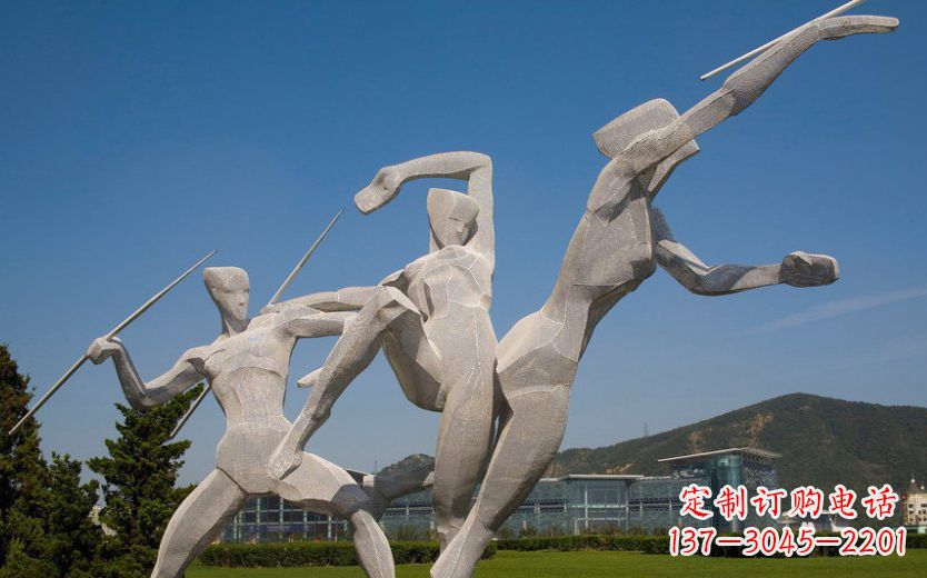 云南不锈钢标枪雕塑一种新型的艺术形式