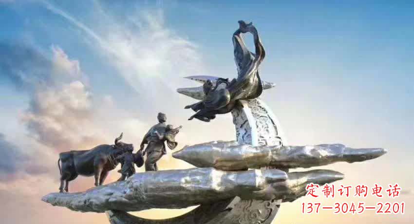 云南不锈钢嫦娥奔月雕塑
