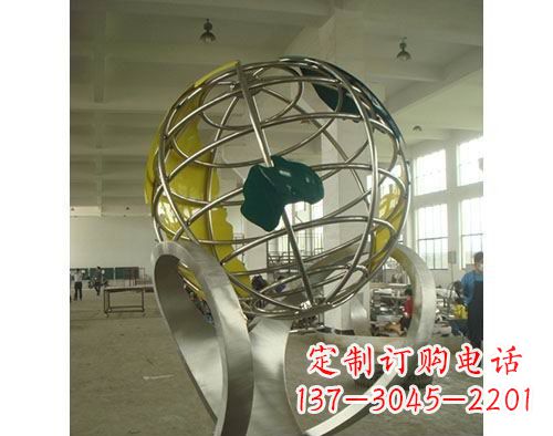 云南不锈钢地球仪雕塑以艺术美化景观