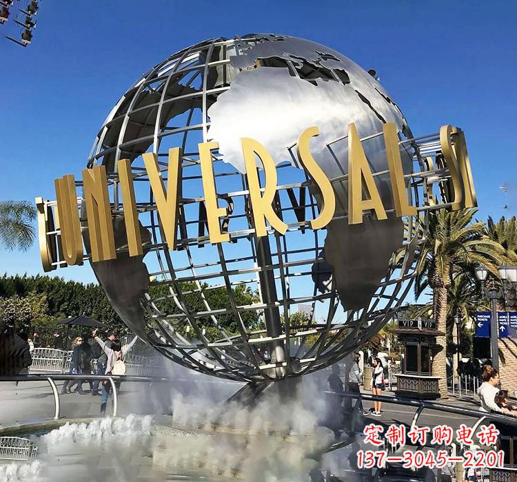 云南不锈钢地球仪雕塑——精致的地球礼物