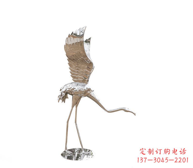 云南不锈钢火烈鸟雕塑灿烂耀眼的艺术之作