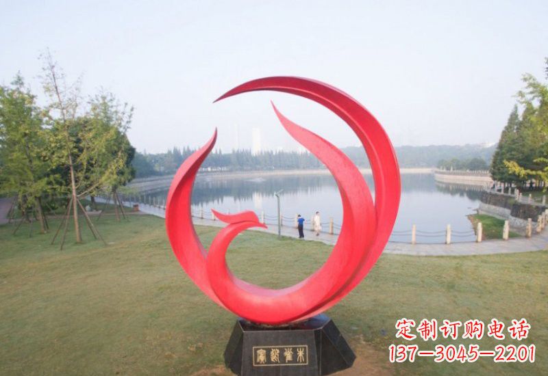 云南凤凰雕塑——点缀不锈钢公园的美丽风景