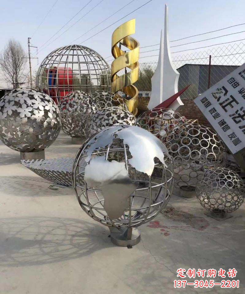 云南不锈钢地球雕塑融合艺术与自然的完美结合