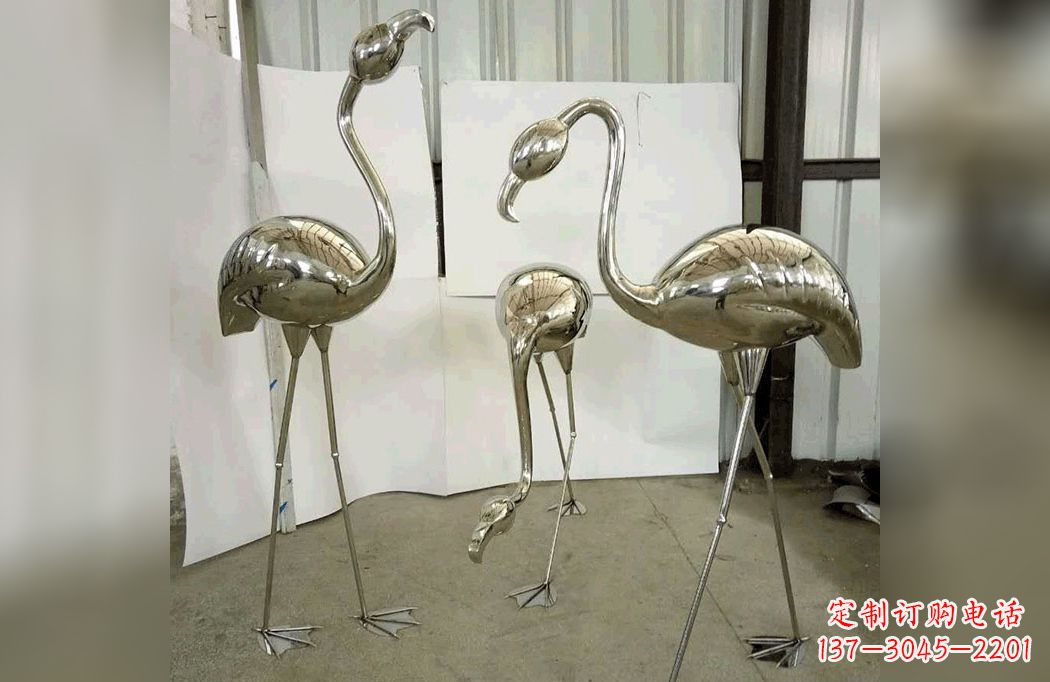 云南不锈钢火烈鸟——雕塑之美