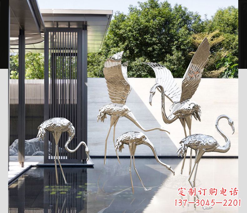 云南不锈钢火烈鸟雕塑雕刻艺术的精粹