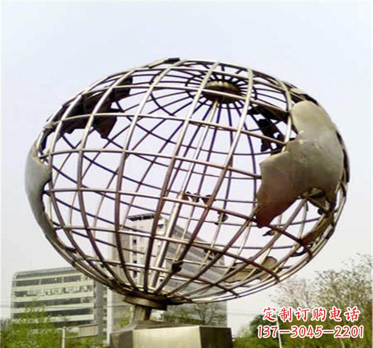 云南不锈钢地球仪雕塑让美景永恒