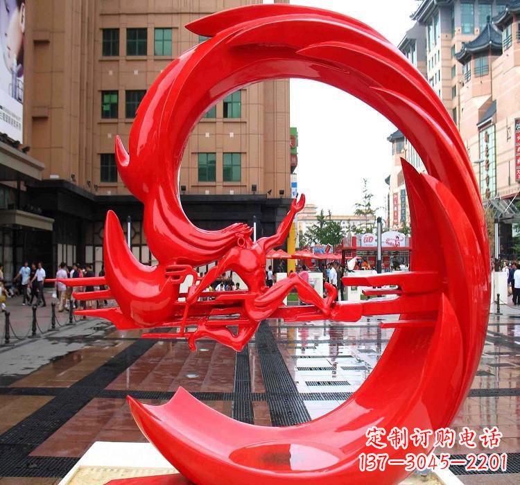 云南夸父雕塑一种不锈钢的艺术