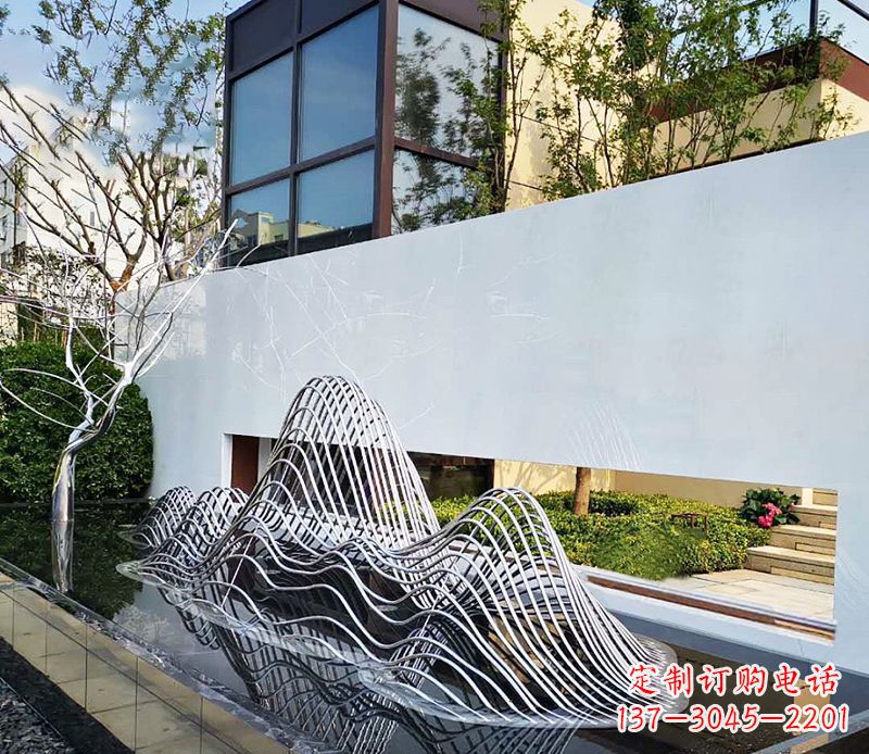 云南不锈钢镂空假山雕塑精美外形,细腻工艺