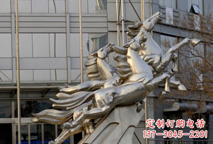 云南不锈钢马雕塑——精致的艺术瑰宝