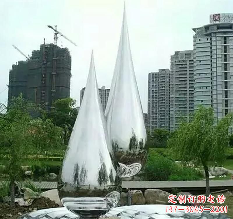 云南不锈钢水滴拱门雕塑