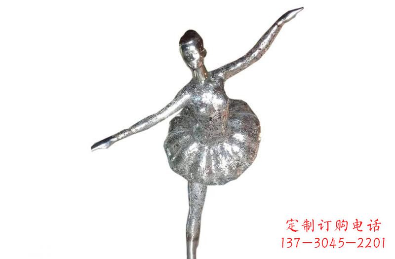 云南不锈钢跳芭蕾的女孩雕塑
