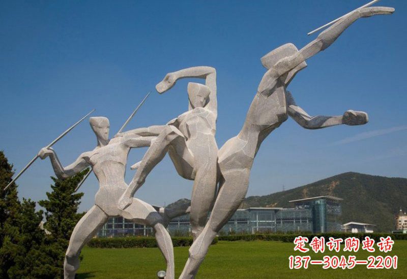 云南不锈钢标枪雕塑象征勇气和力量