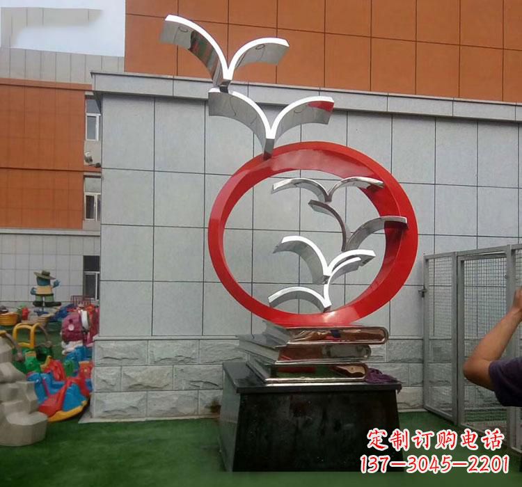 云南不锈钢书籍雕塑校园的精美装饰