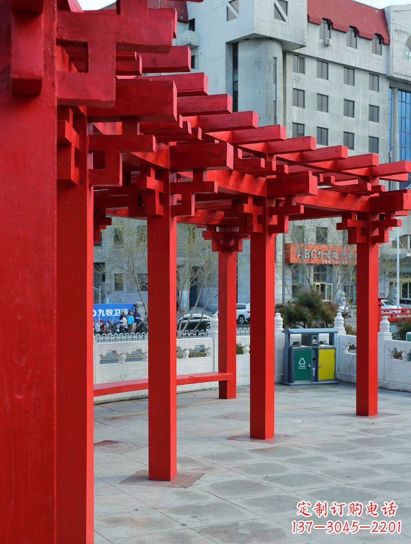 云南长廊雕塑描绘城市景观的艺术作品