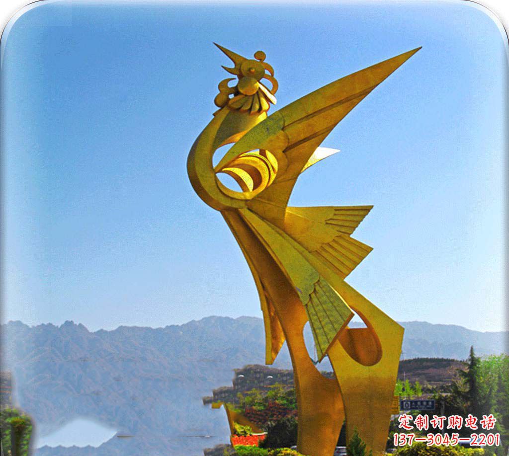 云南城市美化之翅——凤凰景观雕塑