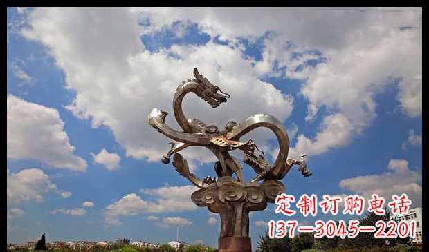 云南龙雕塑流动的艺术形式