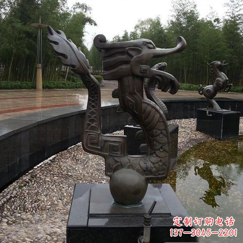 云南城市十二生肖喷泉雕塑