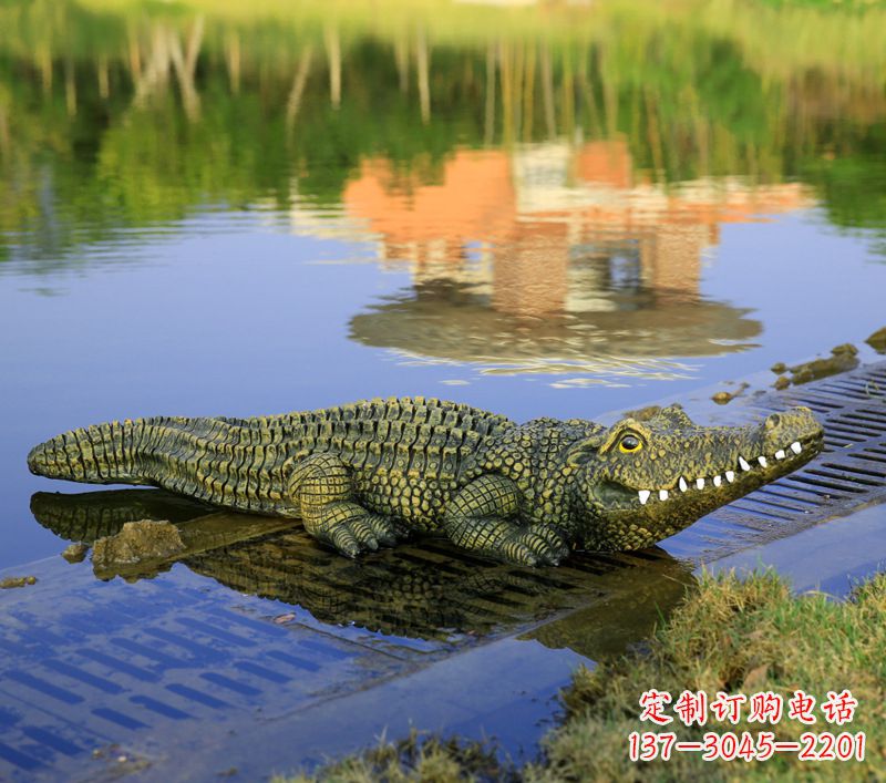 云南玻璃钢水池雕塑——池塘水景的精美装饰