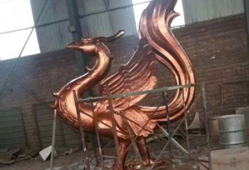 云南朱雀神兽纯铜陵光神君雕塑