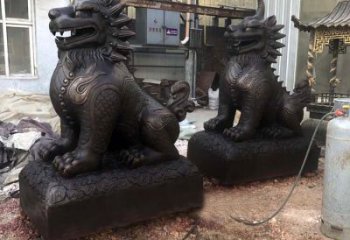 云南精美纯铜獬豸雕塑中国古代神兽雕刻之美