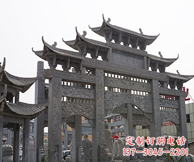 云南牌坊石雕传承传统文化的艺术精品