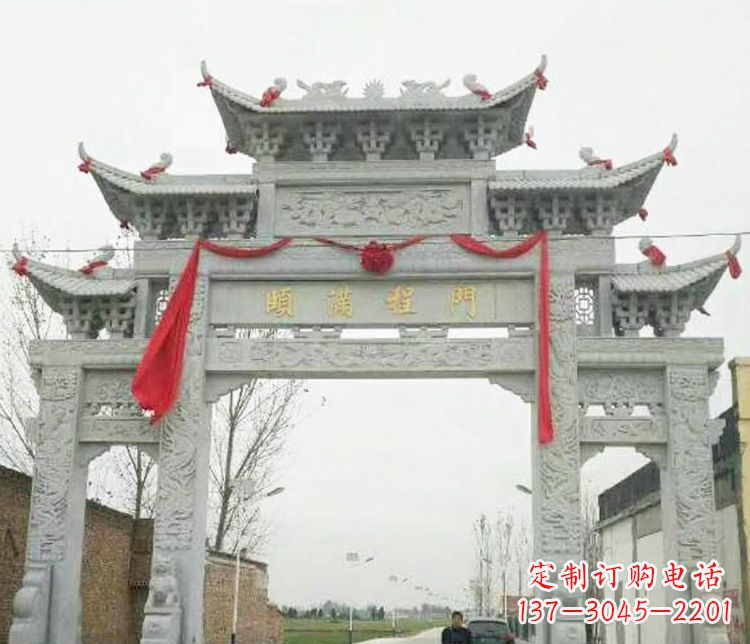 云南牌坊雕塑纪念历史,传承文化