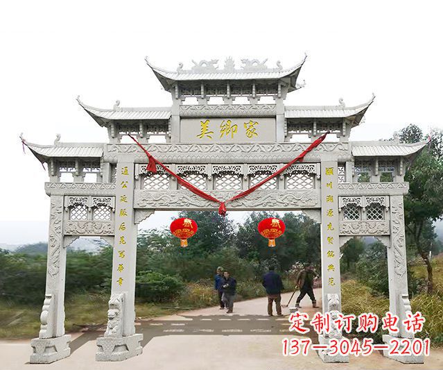 云南牌坊雕塑珍贵的传统文化