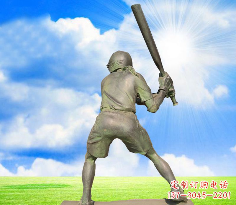 云南纪念棒球精美的棒球雕塑