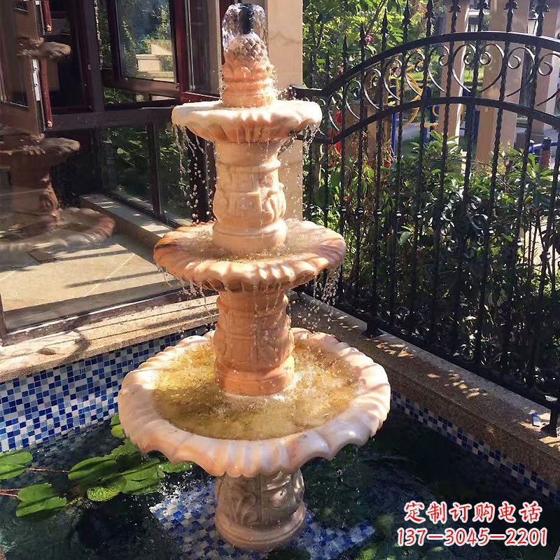 云南大理石雕刻风水球赋予神秘力量