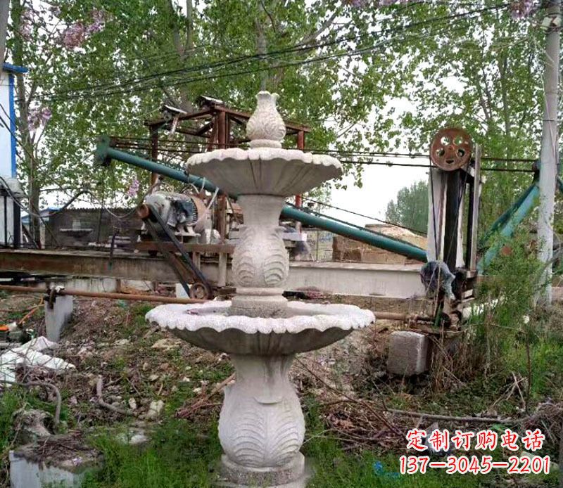 云南大理石多层喷泉石雕雕塑艺术的精美之作