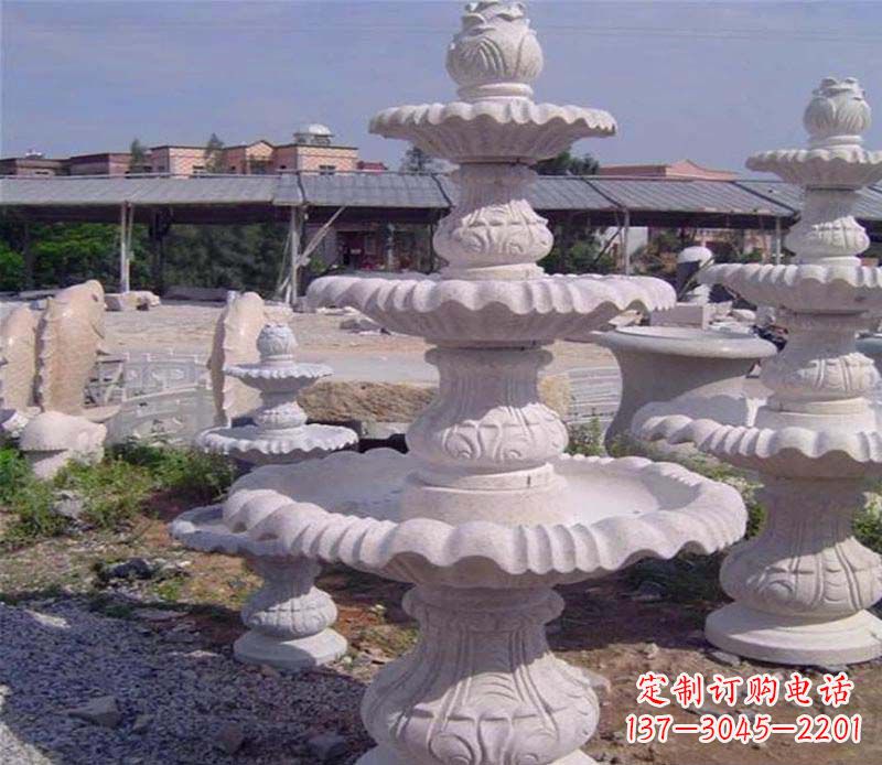 云南石雕喷泉展现精美的艺术灵感