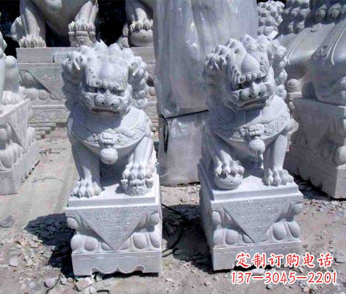 云南大理石仿古石狮子