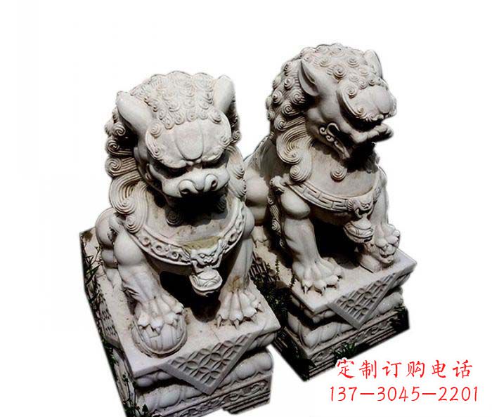 云南大理石仿古石狮子雕塑
