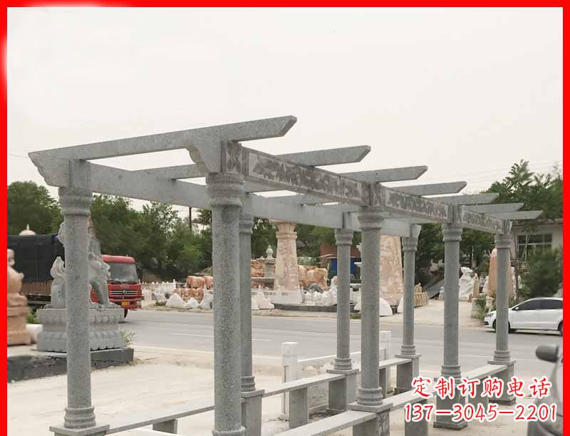 云南大理石公园石雕长廊高端定制雕塑