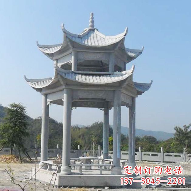 云南高雅大理石凉亭雕塑