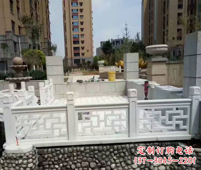 云南精美大理石国旗台石雕雕塑