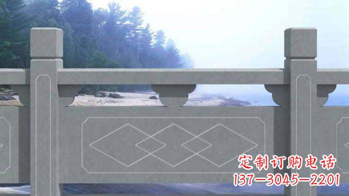 云南大理石护城河栏板石雕