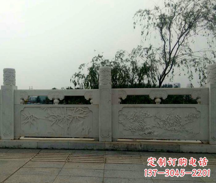 云南精美大理石栏板石雕