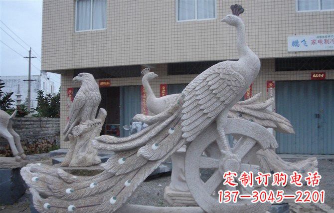 云南大理石孔雀石雕塑